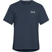 Jack Wolfskin T-Shirt Women Vonnan Graphic Outdoor Midnight Sky-XL