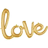 Amscan "Love" Goud Folieballon 78x53cm