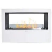 DIVINA FIRE Giotto S White 100x30x70 Binnen/Buiten Vrijstaande Bio-ethanol Openhaard