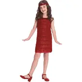 Amscan Flapper Jurk Meisje Rood