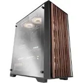 Mars Gaming ATX PC behuizing - - MC-Wood - Houten Paneel - Geoptimaliseerde Koeling - Gehard Glas