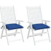 vidaXL Palletkussens 2 st 50x50x7 cm oxford stof blauw