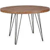 Wohnling Eettafel sheeshamhout rond 120 cm