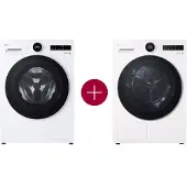 LG 9kg Wasmachine F4WX809Y + Droger RT90X8 - F4WX809Y.RT90X8