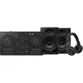 Pioneer DJ DDJ-FLX4 + DJ HDJ-CUE1 + DJ DM-50D-BT Zwart