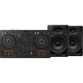 Pioneer DJ DDJ-FLX4 + DJ DM-50D-BT Zwart
