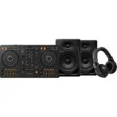 Pioneer DJ DDJ-FLX4 + DJ HDJ-X5 Zwart + DJ DM-50D-BT Zwart