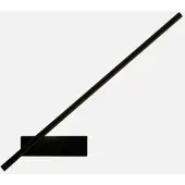 LEDS-C4 LED-wandlamp Tubs, zwart, Woon-/ Eetkamer, Aluminium, Design, LED wandlamp