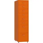 En.casa Kantoorkast Kökar op wielen 109x28x41 cm oranje []