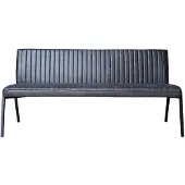 Starfurn Eetkamerbank Tivoli - Antraciet Leer - 185x56x88cm