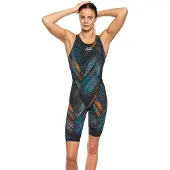 Madwave Mw Revolt Open Back Competition Swimsuit Blauw S Vrouw