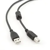 Gembird Cablexpert CCFB-USB2-AMBM-3M printerkabel Zwart