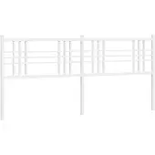 vidaXL Vervangend hoofdbord 180 cm metaal wit