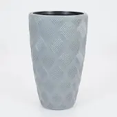 Vita bloempot Flow Slim 30 grijs