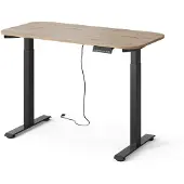 Vicco Bureau Elevate Zwart/Ambachtelijk 120 x 60 cm 2 motoren, Model 58665