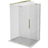 Mexen Rox-3S L 3-zijdige schuifdouchecabine 105 x 90 , transparant, goud - 8C2L-105-090-50-00-3S