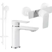 Mexen Alfa DQ40 doucheset, wit/chroom - 745704DQ40-02