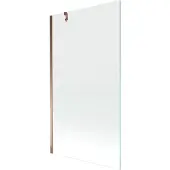 Mexen Next badwand 1-deurs 100 x 150 , transparant, roze goud - 895-100-000-00-00-60