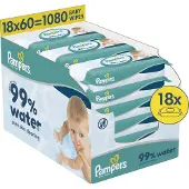 Pampers 99% Water babydoekjes 18 x 60 stuks