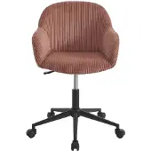 Vente-unique Bureaustoel - Corduroy - Roze - MARENZIA