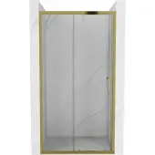 Mexen Apia schuifdouchedeur 90 , transparant, goud - 845-090-000-50-00