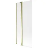 Mexen Flip badwand 2-delig 80 x 150 , mat, goud - 894-080-101-50-30