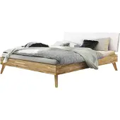 Hasena Trento 16 Pesaro bedombouw massief houten bed gestoffeerd hoofdbord