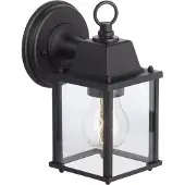 Brilliant IRVIN - Buiten wandlamp - Transparant;Zwart