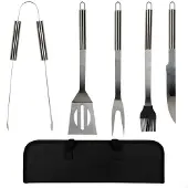 Aktive Barbecuegereedschap 5-delig Zilver
