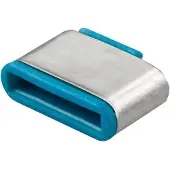 Lindy Sleutel voor USB-C-poort Set van 10 stuks Blauw Sleutelslot Zonder sleutel