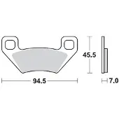 Moto-Master Arctic Cat/kymco/polaris 097211 Gesinterde Remblokken