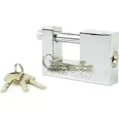 GEKO D-vormig hangslot 90mm - Hoogwaardige beveiliging - Weerbestendig - Zuurresistent