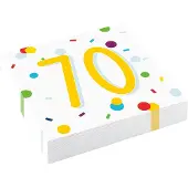 Amscan - Servetten Confetti Verjaardag 70 jaar (20 stuks)