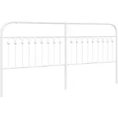 vidaXL Vervangend hoofdbord 193 cm metaal wit