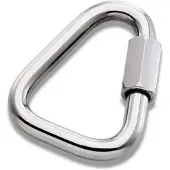 Peguet Delta Link Carabiner Shackle 2 Units Zilver 6 mm