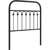 vidaXL Vervangend hoofdbord 75 cm metaal zwart