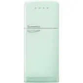 Smeg Koelkast Retro Vrijstaande ijskast Koelkast, Jaren 50, Dubbeldeurs, Vrijstaand , Positie scharnier: Rechts, Watergroen