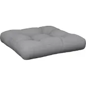 vidaXL Palletkussen stof grijs