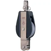 Lalizas Single Swivel Head Becket Pulley Zwart