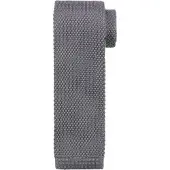 Suitable Knitted Stropdas Grijs TK-02 - | Antraciet | Maat one size