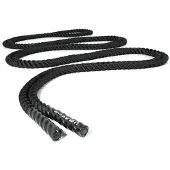 Olive Battle With Nylon Cover 9 M Battle Rope Zwart 9 kg
