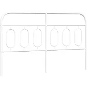 vidaXL Vervangend hoofdbord 150 cm metaal wit