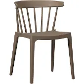 Woood Bliss Eetkamerstoel Tuinstoel - Plant Fiber - Bruin - 75x52x53