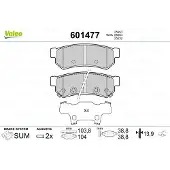 Valeo 601477 Remblokken