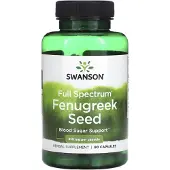Swanson Health , Volledig Spectrum Fenugreek Zaad, 610 mg, 90 Capsules