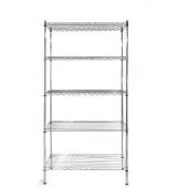 Hendi Opbergrek verchroomd | 910x455x(h)1830 mm