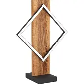 Eglo Design Tafellamp Boyal Zwart Met Donker Hout