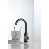 Saniclear Iron matrix draaibare wastafelkraan verouderd ijzer - gunmetal