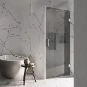 Saniclear Modern rookglas douchedeur profielloos 80x200cm rvs