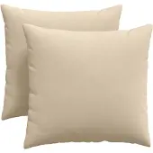 vidaXL Zitkussens 2 pcs Crème 45 x 45 cm Stof
